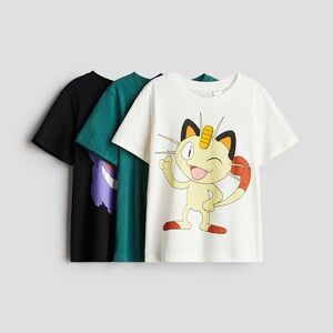 3-pack Pokemon shirts
